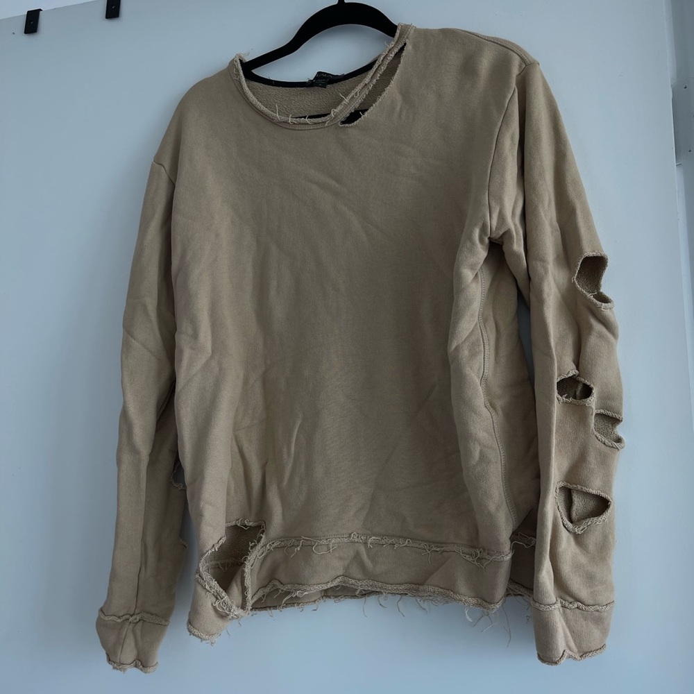 distressed hoodie